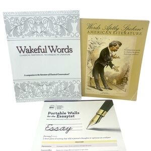 *Lot of 3* Words Aptly Spoken, Wakeful Words, Portable Walls for the Essayist